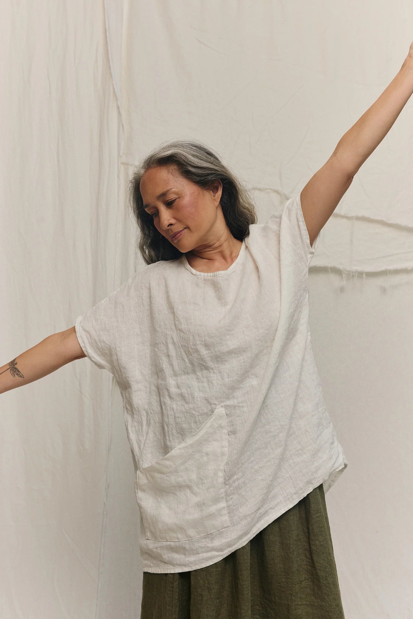 Harper Tunic in Lightweight Linen