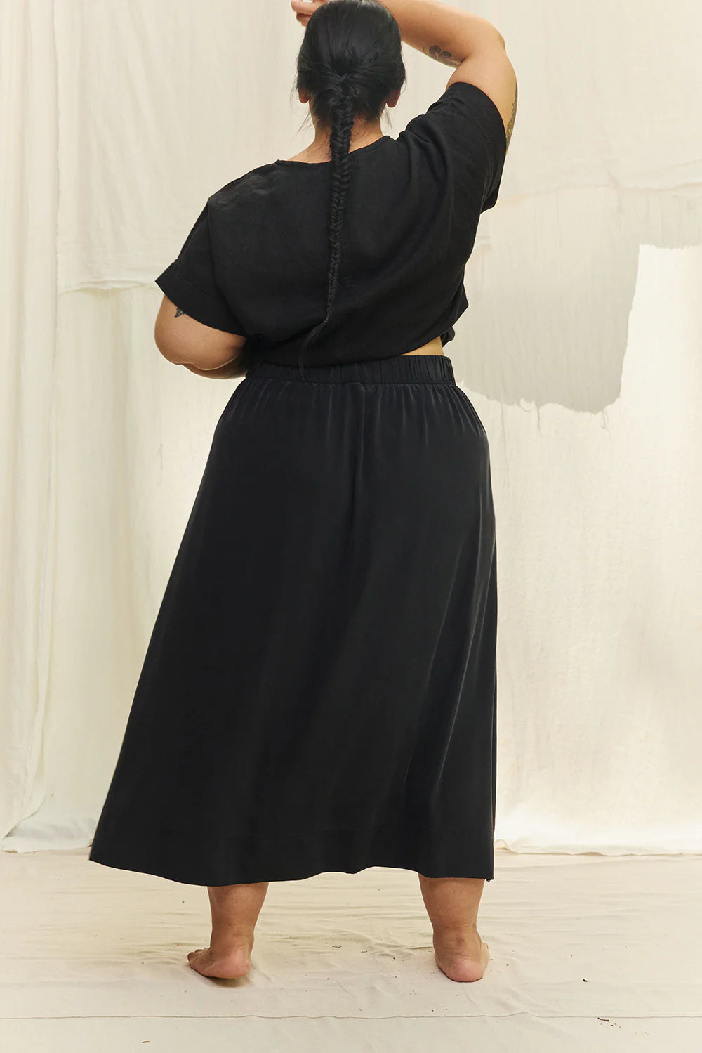 Bel Skirt in Silk Crepe
