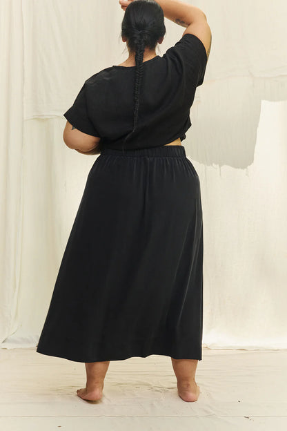 Bel Skirt in Silk Crepe