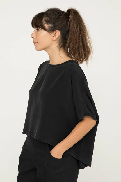Linn Tee in Silk Crepe