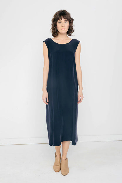 Marlena Midi in Silk Crepe