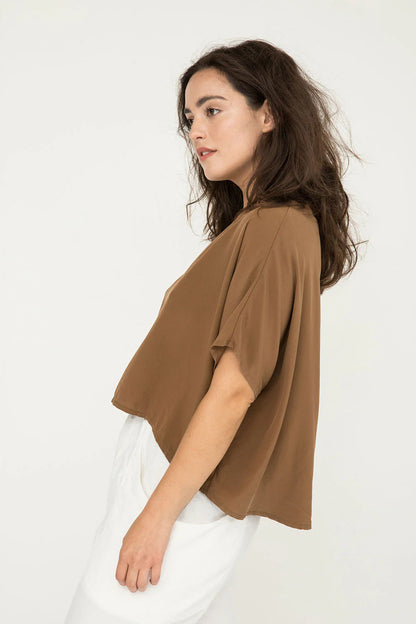 Linn Tee in Silk Crepe