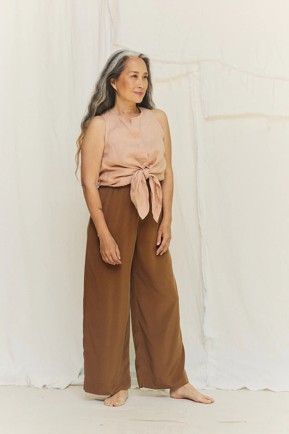 Florence Pant in Silk Crepe