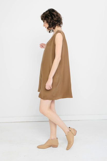 Marlena Dress in Silk Crepe