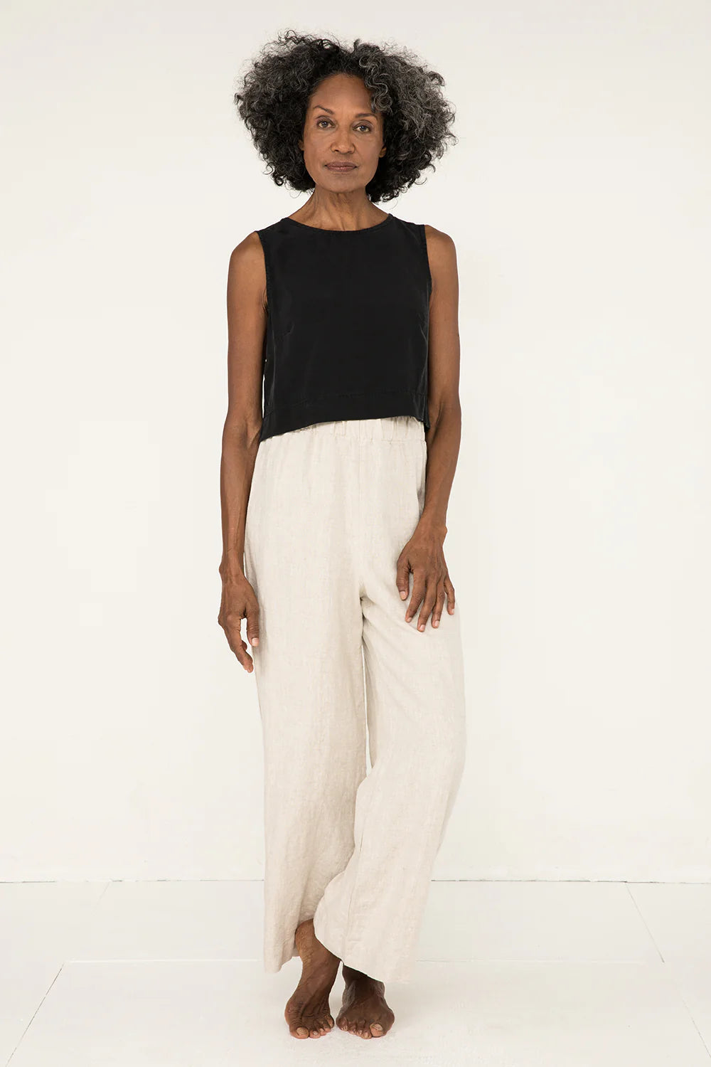 Petra Crop in Silk Crepe