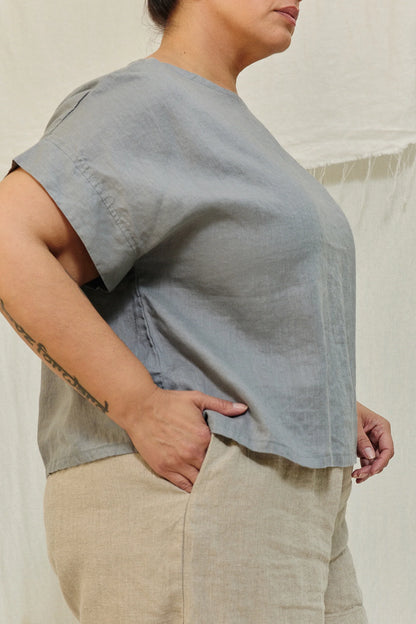 Georgia Tee in Lightweight Linen