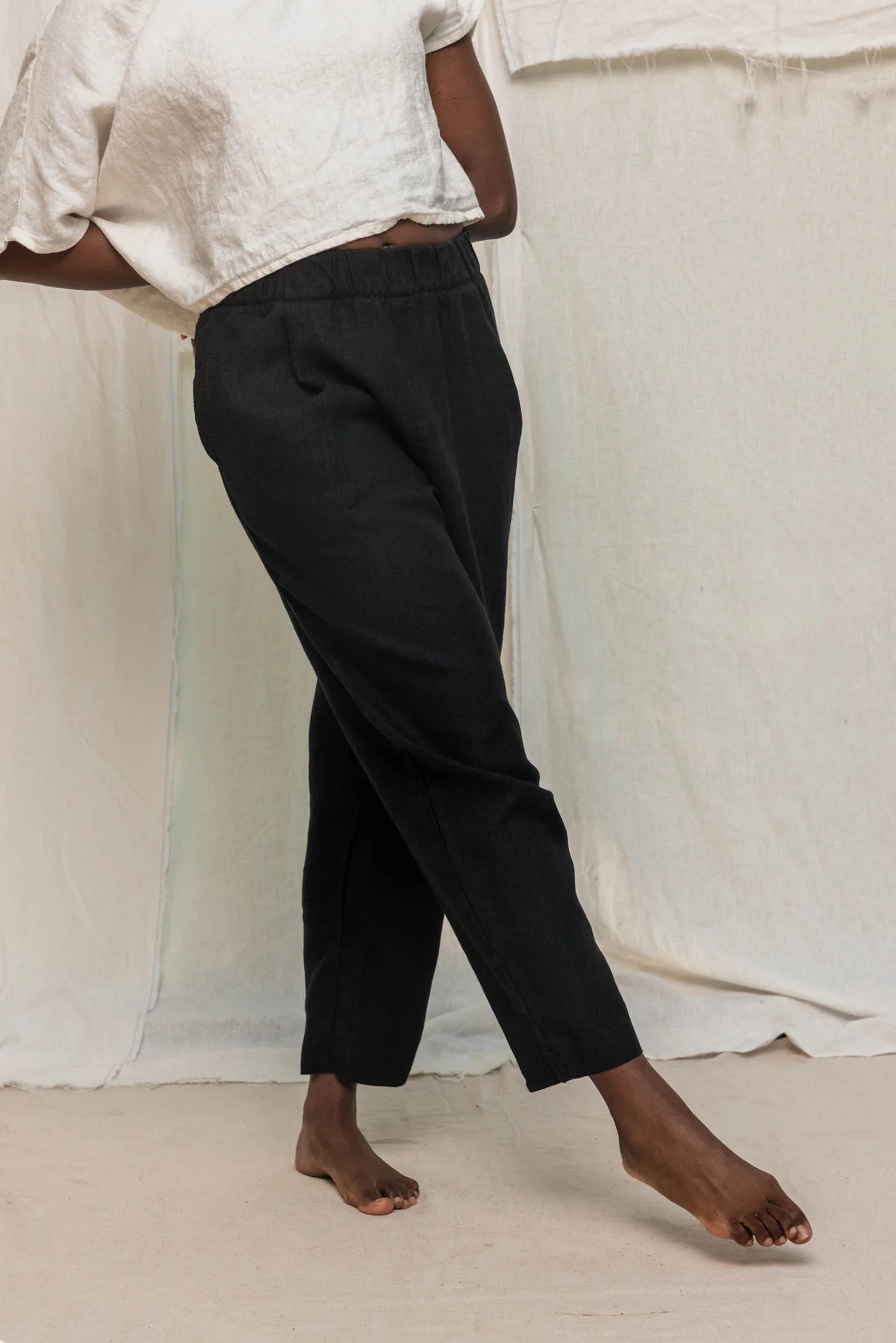 Midweight Linen | Black