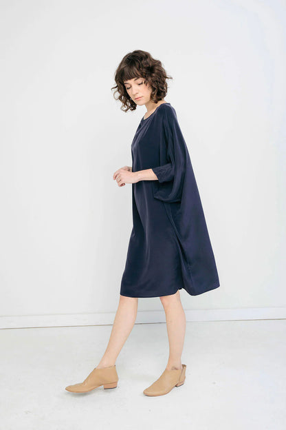 Artist Dress in Silk Crepe