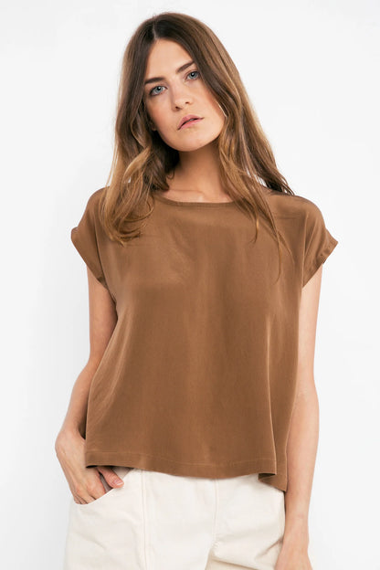 Josephine Shell in Silk Crepe