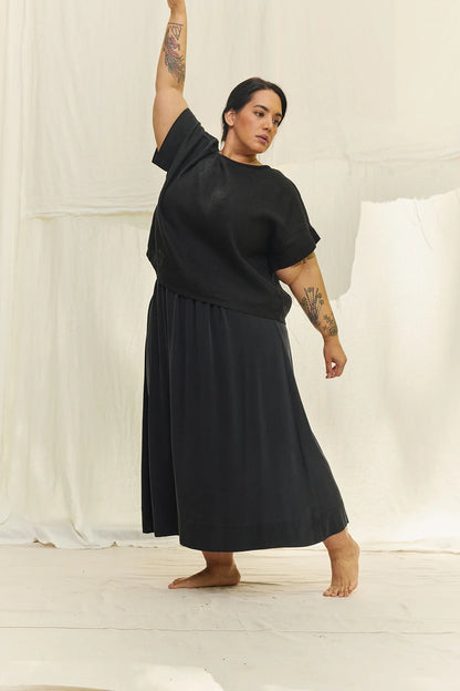 Bel Skirt in Silk Crepe