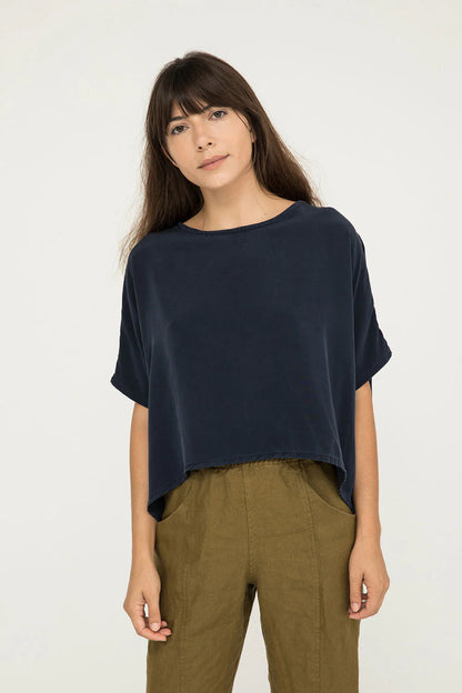 Linn Tee in Silk Crepe