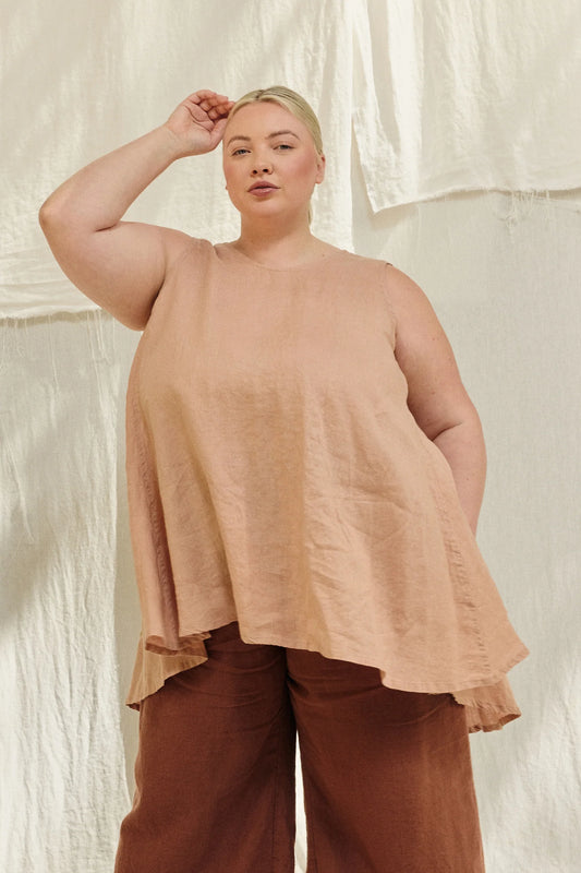 Harlow Tunic in Lightweight Linen