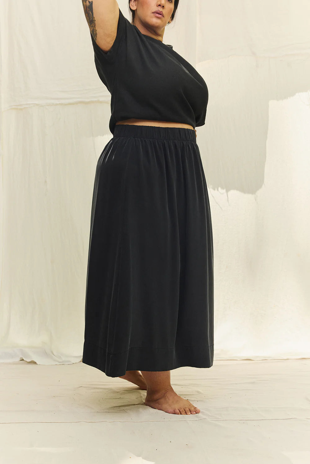 Bel Skirt in Silk Crepe