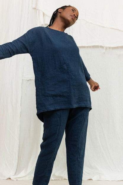 Midweight Linen | Indigo