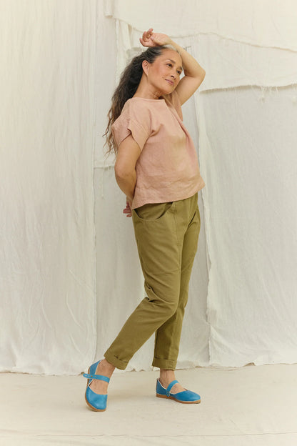 Georgia Tee in Lightweight Linen